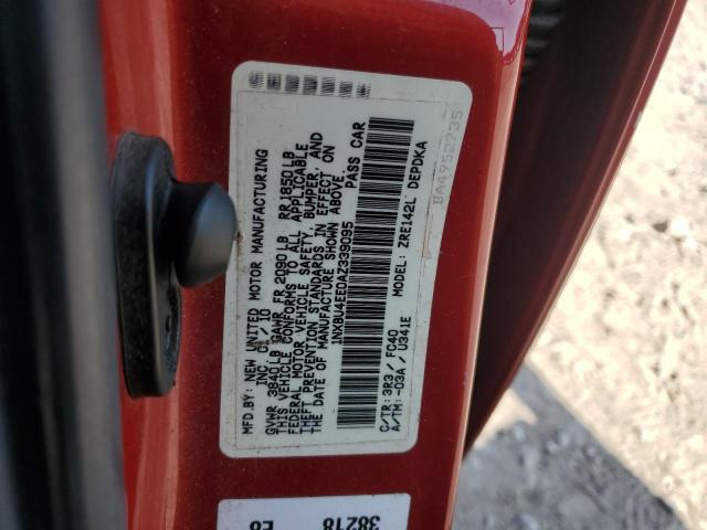 1NXBU4EE0AZ339095 - 2010 TOYOTA COROLLA BASE Qırmızı foto 12