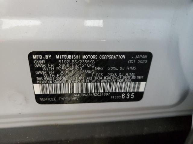 JA4J3VA84RZ024897 - 2024 MITSUBISHI OUTLANDER SE WHITE photo 14