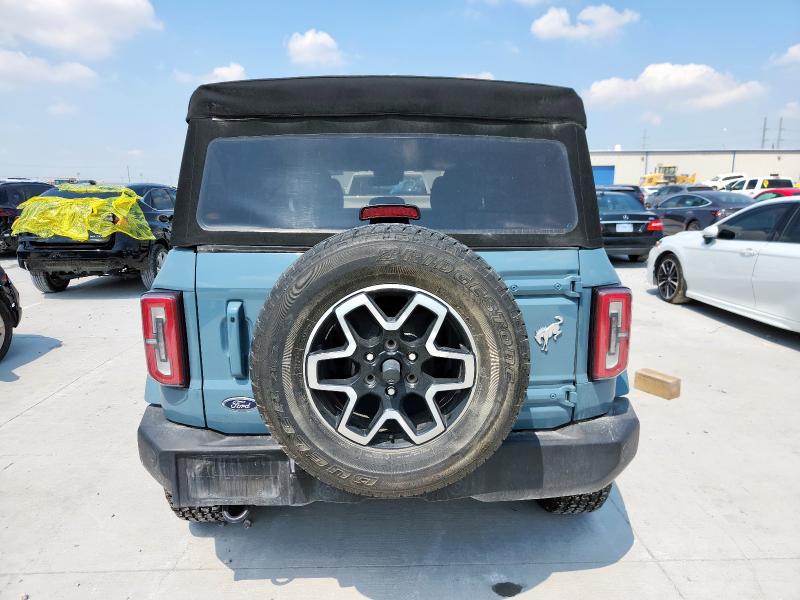 1FMDE5DH2NLB76999 - 2022 FORD BRONCO BASE BLUE photo 6