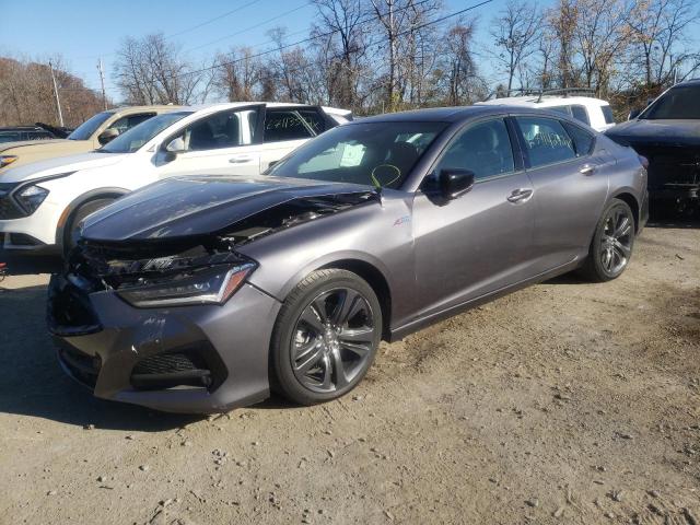 19UUB6F53MA004336 - 2021 ACURA TLX TECH A GRAY photo 2
