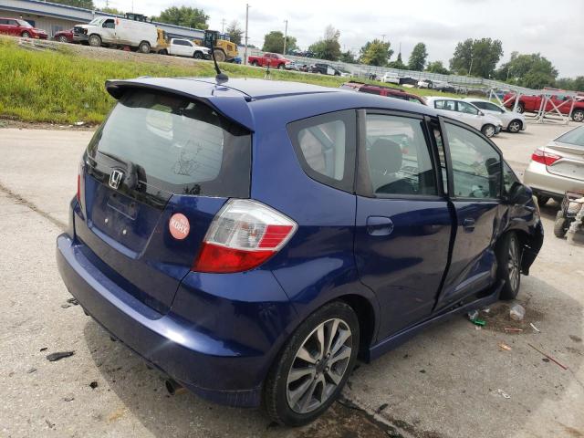 JHMGE8G56CC027186 - 2012 HONDA FIT SPORT BLUE photo 3