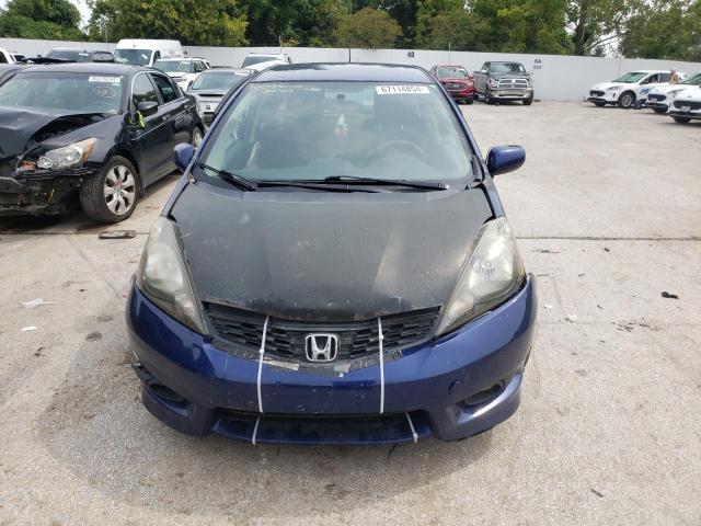 JHMGE8G56CC027186 - 2012 HONDA FIT SPORT BLUE photo 5