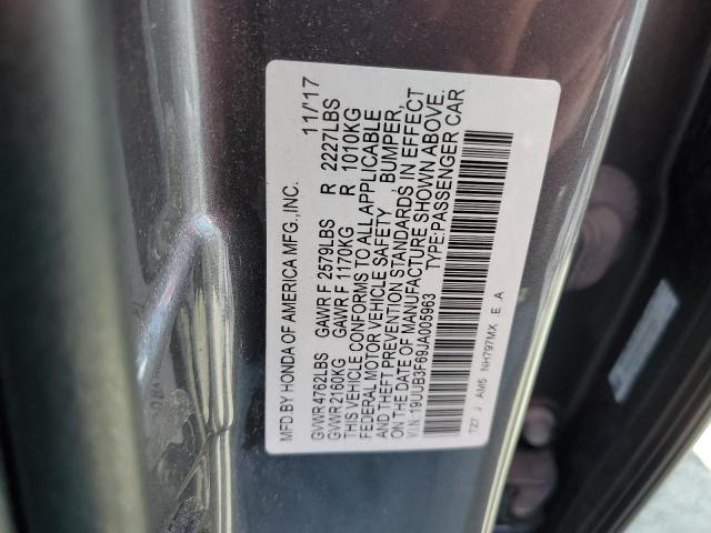 19UUB3F69JA005963 - 2018 ACURA TLX TECH+A GRAY photo 12