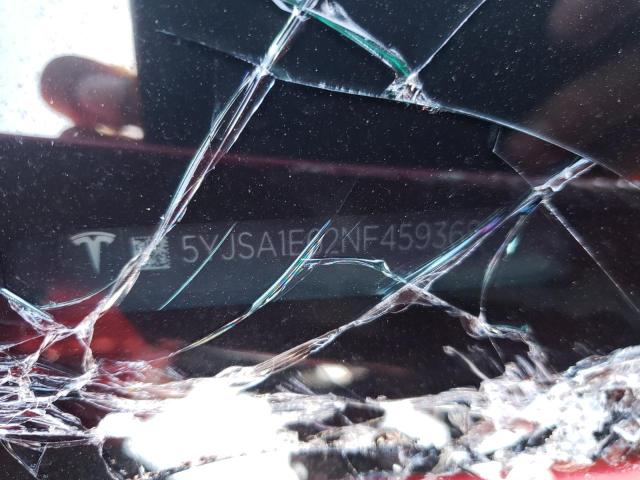 5YJSA1E62NF459368 - 2022 TESLA MODEL S Rojo foto 13