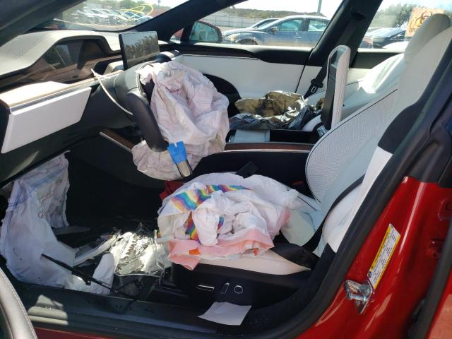 5YJSA1E62NF459368 - 2022 TESLA MODEL S Rojo foto 7