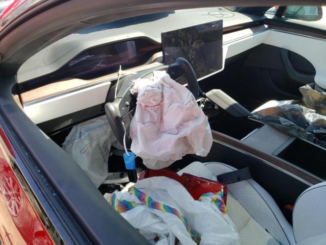 5YJSA1E62NF459368 - 2022 TESLA MODEL S Rojo foto 8