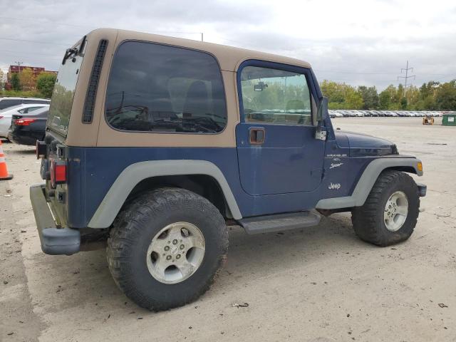 1J4FA49S3YP786652 - 2000 JEEP WRANGLER SPORT BLUE photo 3