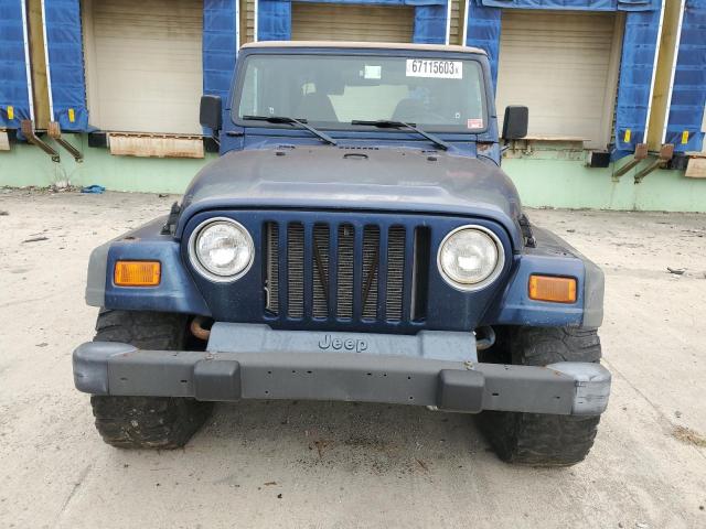 1J4FA49S3YP786652 - 2000 JEEP WRANGLER SPORT BLUE photo 5