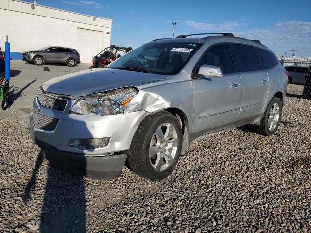 1GNKVLED0CJ236127 - 2012 CHEVROLET TRAVERSE LTZ SILVER photo 1