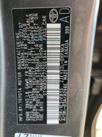 2T1KR30E77C661844 - 2007 TOYOTA COROLLA MA XR GRAY photo 12