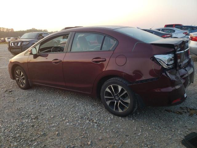 19XFB2F85DE041136 - 2013 HONDA CIVIC EX BURGUNDY photo 2