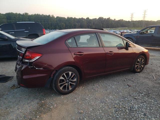 19XFB2F85DE041136 - 2013 HONDA CIVIC EX BURGUNDY photo 3