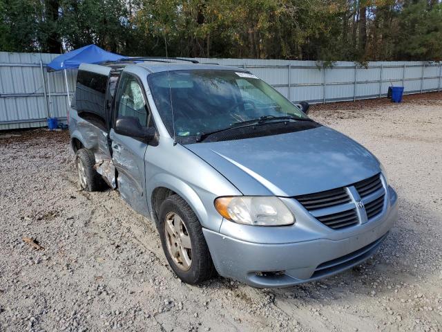 1D8GP45R76B744332 - 2006 DODGE CARAVAN SXT TURQUOISE photo 1