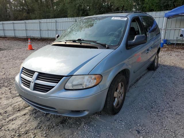 1D8GP45R76B744332 - 2006 DODGE CARAVAN SXT TURQUOISE photo 2