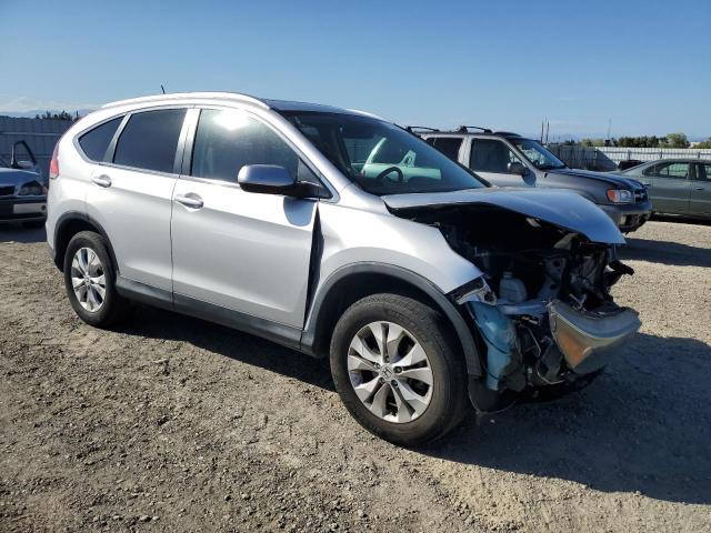 2HKRM4H77EH618284 - 2014 HONDA CR-V EXL SILVER photo 4