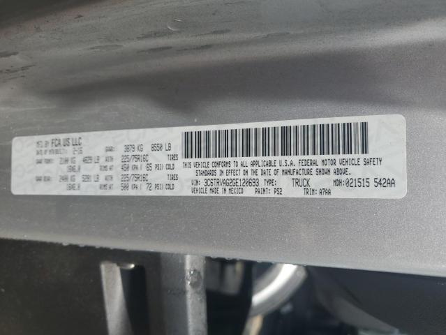 3C6TRVAG2GE120693 - 2016 RAM PROMASTER 1500 STANDARD ვერცხლისფერი ფოტო 13