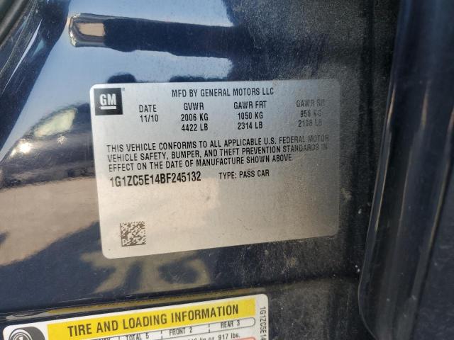 1G1ZC5E14BF245132 - 2011 CHEVROLET MALIBU 1LT BLUE photo 12