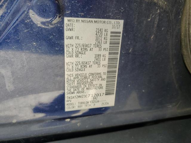 5N1AT2MV2JC712017 - 2018 NISSAN ROGUE S 蓝色 照片 13