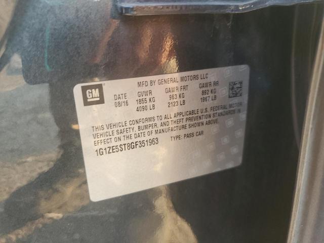 1G1ZE5ST8GF351963 - 2016 CHEVROLET MALIBU LT GRAY photo 12