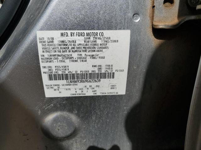 1LNHM93R69G622639 - 2009 LINCOLN MKS SILVER photo 12