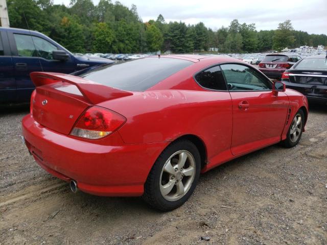 KMHHN65D76U201507 - 2006 HYUNDAI TIBURON SE RED photo 3