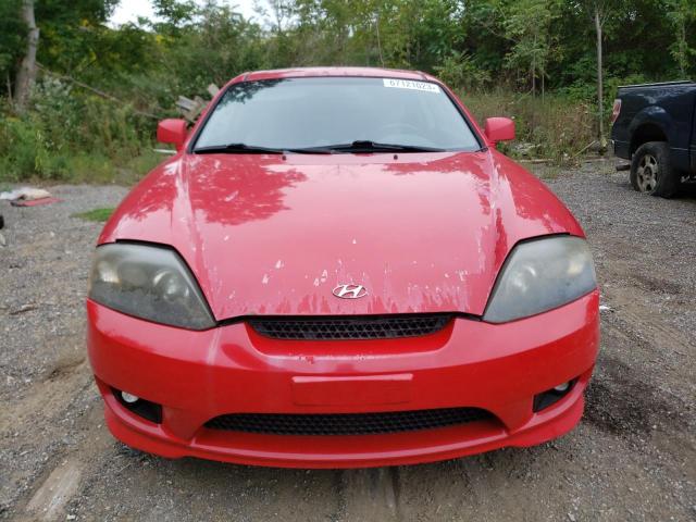 KMHHN65D76U201507 - 2006 HYUNDAI TIBURON SE RED photo 5