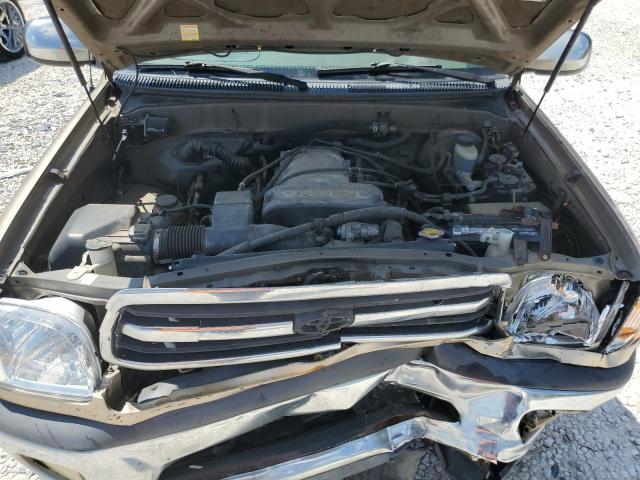 5TBRT341X2S256741 - 2002 TOYOTA TUNDRA ACCESS CAB ოქროსფერი ფოტო 11