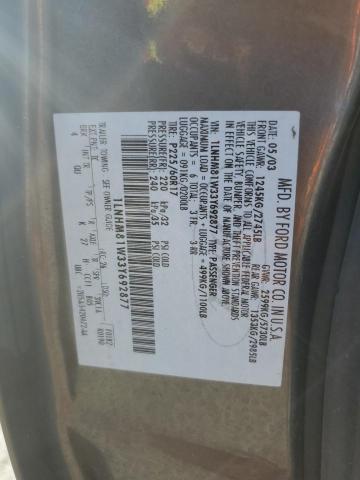 1LNHM81W33Y692877 - 2003 LINCOLN TOWN CAR EXECUTIVE GRAY photo 12