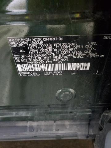 JTMBFREV6DD019702 - 2013 TOYOTA RAV4 LE GREEN photo 13