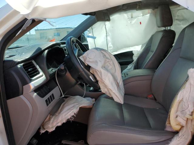 5TDJKRFH7GS257549 - 2016 TOYOTA HIGHLANDER XLE WHITE photo 7