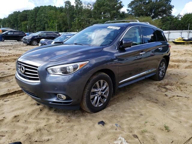 5N1CL0MM1EC529508 - 2014 INFINITI QX60 HYBRID GRAY photo 1