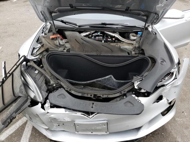 5YJSA1E21HF195481 - 2017 TESLA MODEL S Plata foto 11