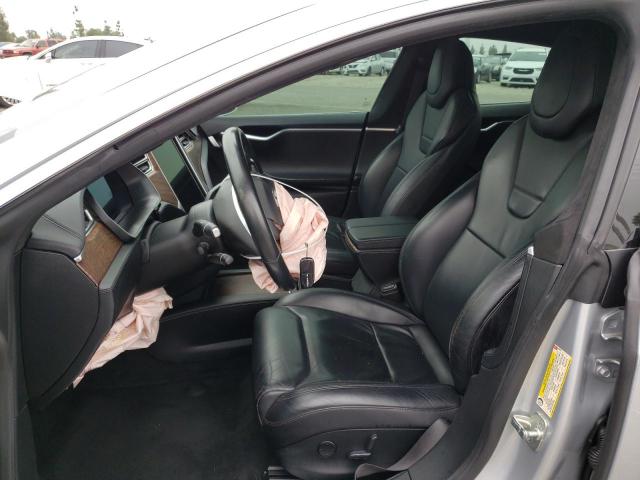 5YJSA1E21HF195481 - 2017 TESLA MODEL S Plata foto 7