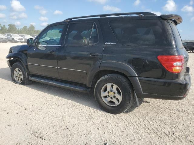 5TDBT48A81S051359 - 2001 TOYOTA SEQUOIA LIMITED BLACK photo 2