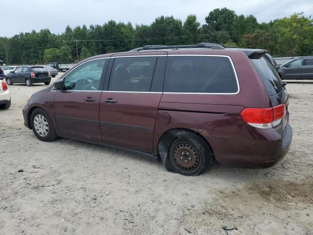 5FNRL38239B044983 - 2009 HONDA ODYSSEY LX BURGUNDY photo 2
