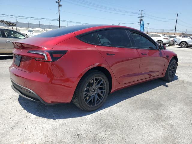5YJ3E1EAXSF027121 - 2025 TESLA MODEL 3 RED photo 3