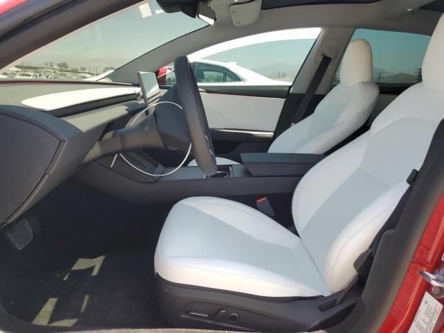 5YJ3E1EAXSF027121 - 2025 TESLA MODEL 3 RED photo 7