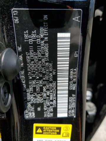 5TDBK3EH4DS240982 - 2013 TOYOTA HIGHLANDER BASE Чорний фото 13