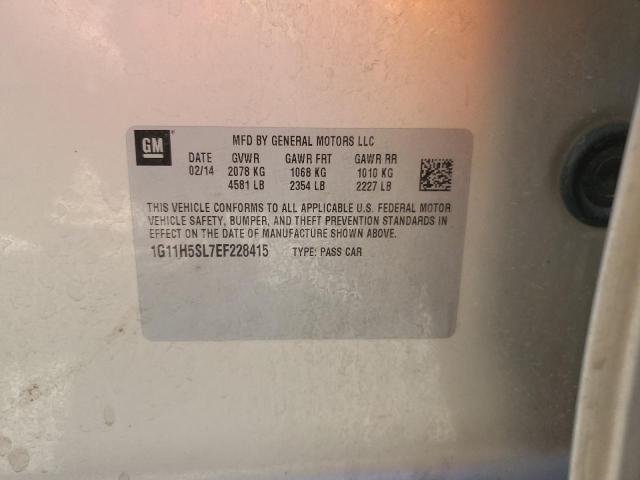 1G11H5SL7EF228415 - 2014 CHEVROLET MALIBU LTZ თაფლისფერი ფოტო 12