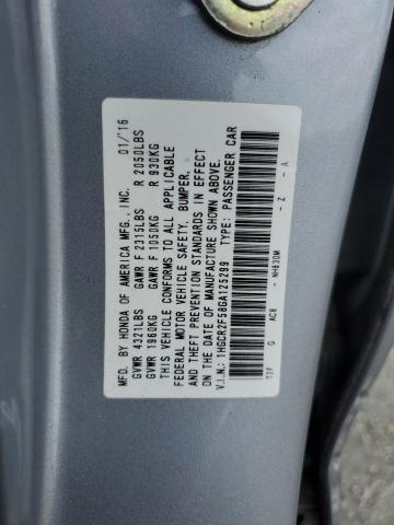 1HGCR2F58GA125299 - 2016 HONDA ACCORD SPORT 银色 照片 13