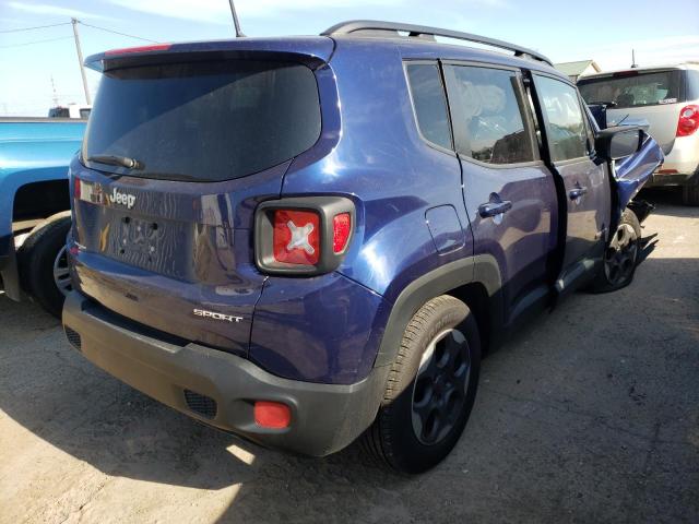 ZACCJAAB6HPE53061 - 2017 JEEP RENEGADE SPORT BLUE photo 4