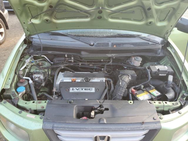 5J6YH187X8L007125 - 2008 HONDA ELEMENT EX GREEN photo 12
