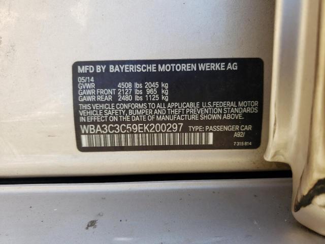 WBA3C3C59EK200297 - 2014 BMW 320 I XDRIVE BEIGE photo 12