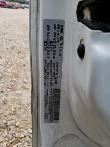 ZFBERFBB8J6L68912 - 2018 RAM PROMASTER SLT Blanc photo 10