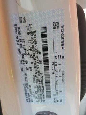 1FMCU0LZ6NUB73013 - 2022 FORD ESCAPE TITANIUM თეთრი ფოტო 13