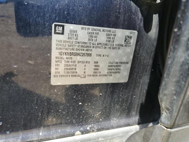 1GYKNBRS8HZ267866 - 2017 CADILLAC XT5 LUXURY 蓝色 照片 13