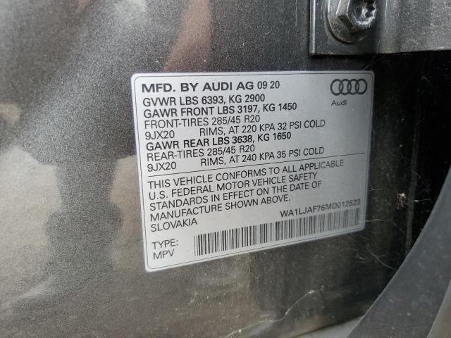 WA1LJAF76MD012523 - 2021 AUDI Q7 PREMIUM PLUS Grau Foto 13