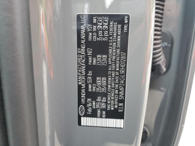 5NMP24GL1RH012817 - 2024 HYUNDAI SANTA FE SEL GRAY photo 13