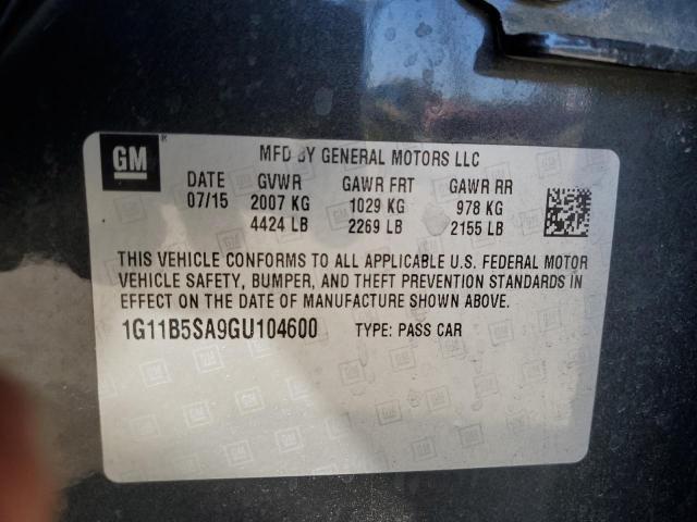 1G11B5SA9GU104600 - 2016 CHEVROLET MALIBU LIM LS Grau Foto 12