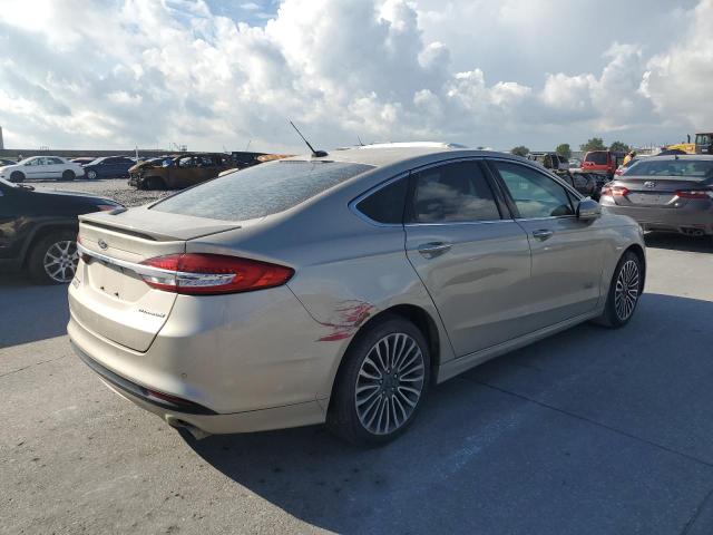 3FA6P0SU2HR242179 - 2017 FORD FUSION TITANIUM PHEV GOLD photo 3